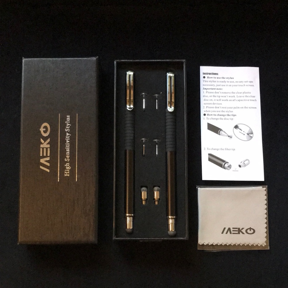 New In Box MEKO Stylus Pen Set in Black